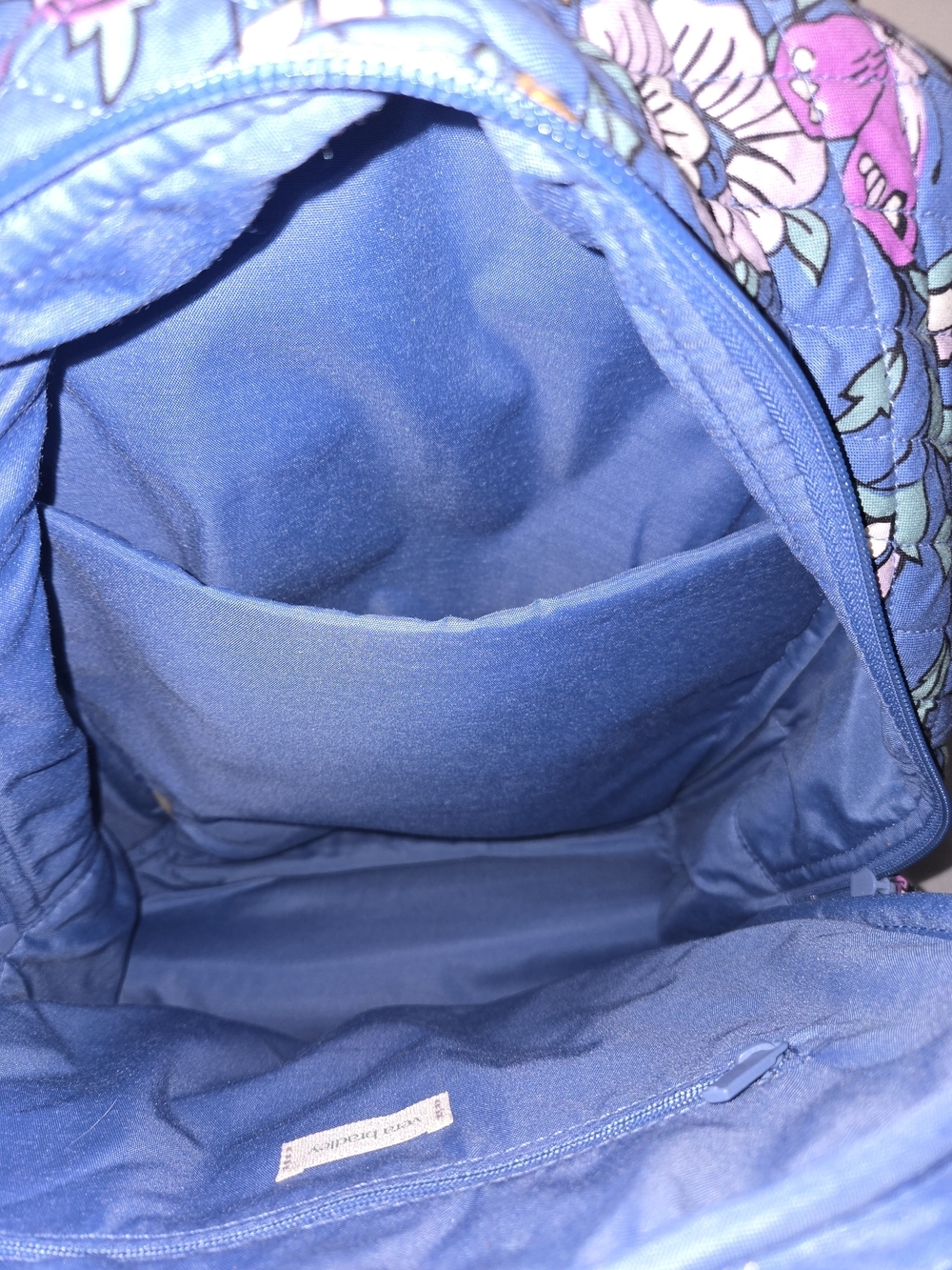 Vera Bradley Kids Quilted Floral Backpack - Blue - Picture 6 of 10